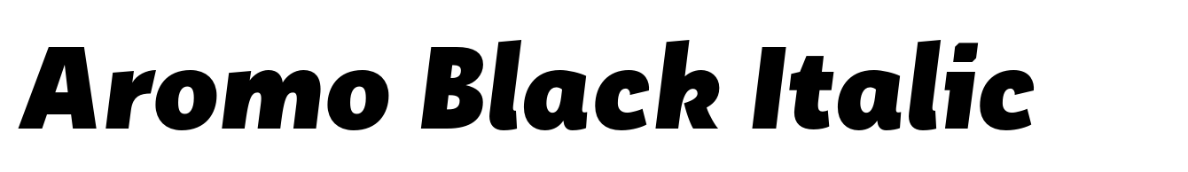 Aromo Black Italic